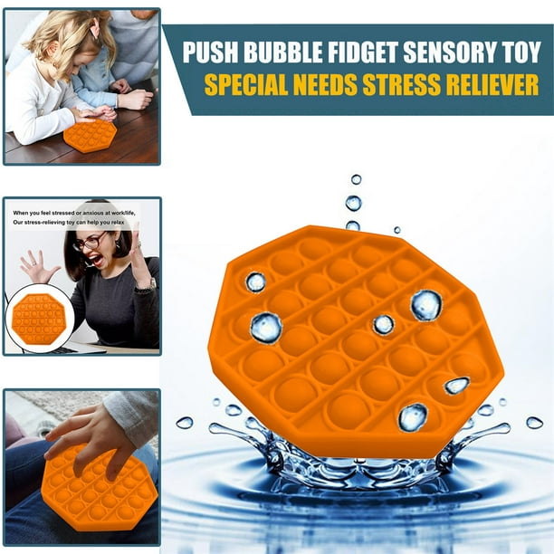 Push pop Bubble Fidget Toy Green Stress Reliever Toy Autism Special Needs and Anti-Anxiety Tools Sensory Fidget Toy for Kids and Adults